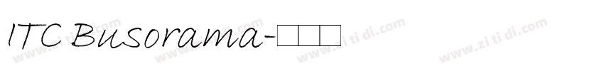 ITC Busorama字体转换